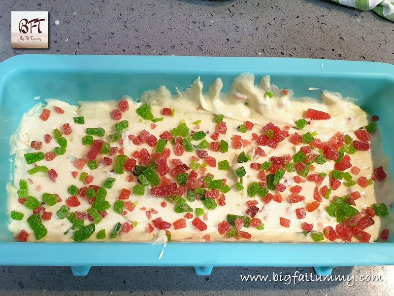 Preparation of Eggless Tutti Fruti Cake