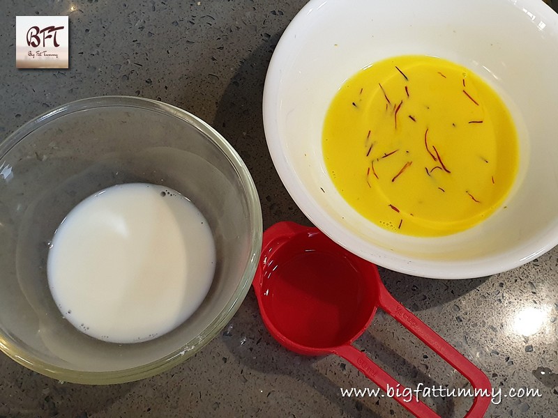 Preparation of Kesar Elaichi Malai Peda