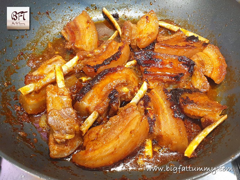 Preparation on Pan Fried Pork Spare Ribs