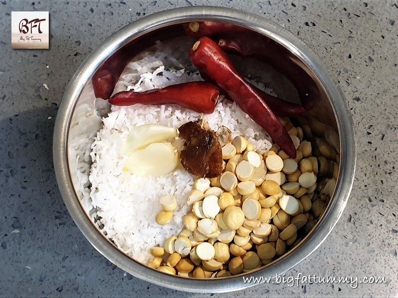Preparation of Red Idli Dosa Chutney