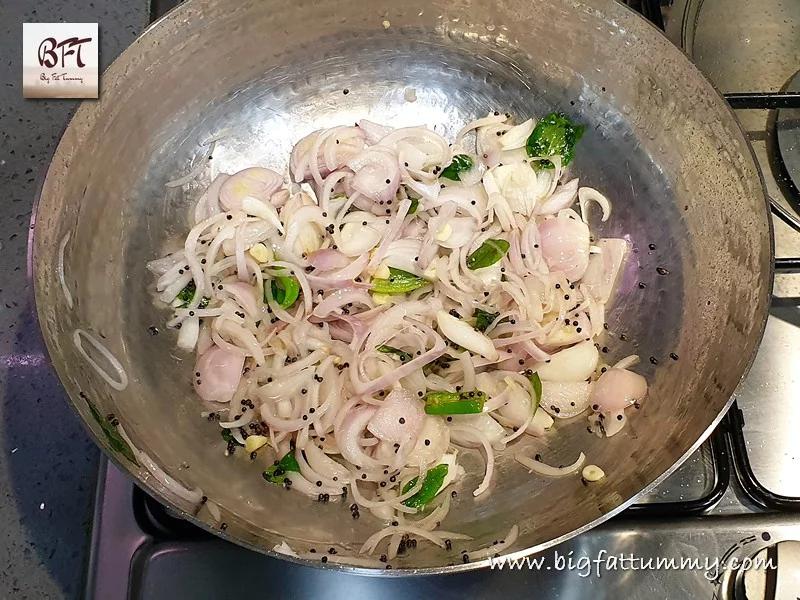 Preparation of Salade Bhaji - a simple Goan watery vegetable prep
