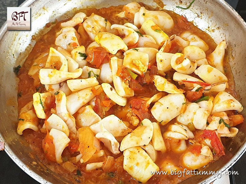 Preparation of Squid Chilly Fry