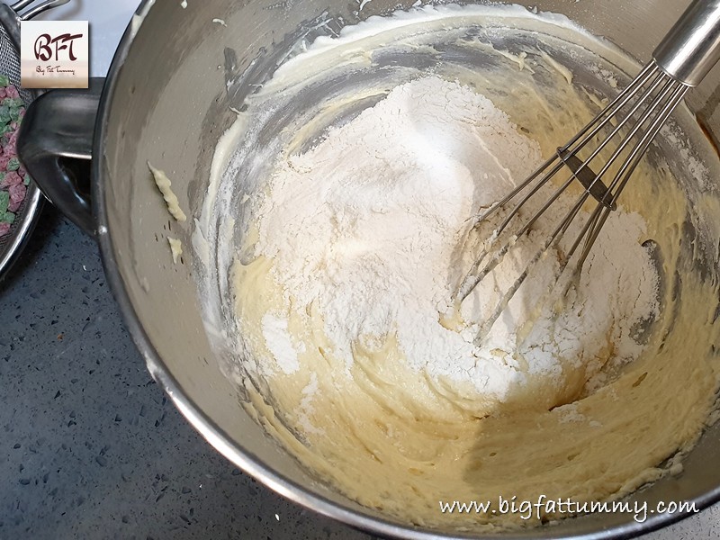 Making of a Tutti Fruti Cake