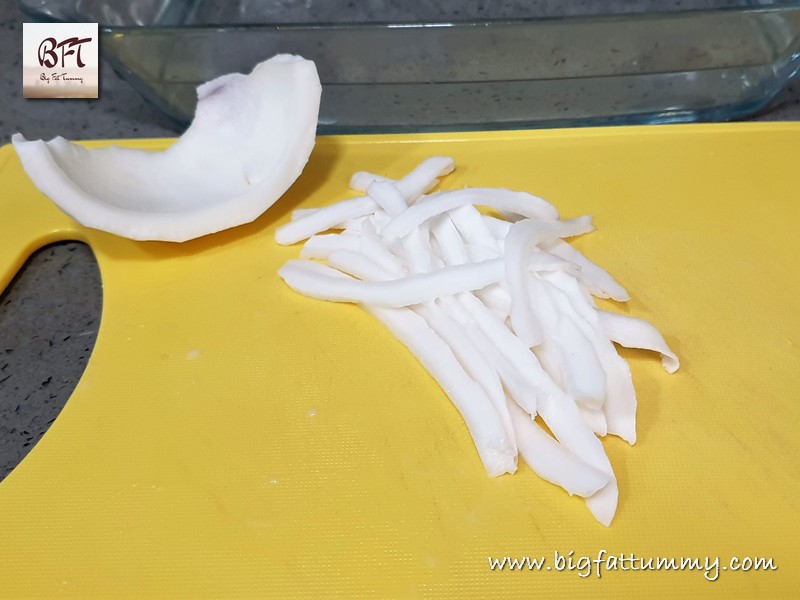 Preparation of Goan Gons / Tender Coconut Aranhas / Candied Tender Coconut