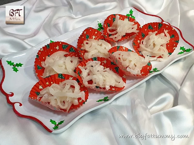Goan Gons / Tender Coconut Aranhas / Candied Tender Coconut