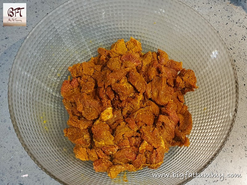 Preparation of Beef Sukka (without coconut)
