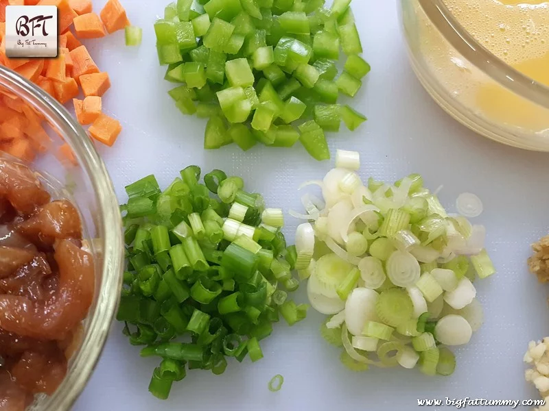 Preparation of Chicken Fried Rice