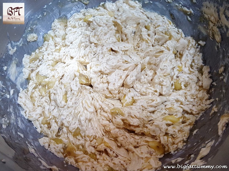 Making of Banana Cake with Caramel Icing