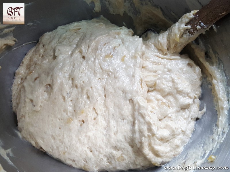 Making of Banana Cake with Caramel Icing