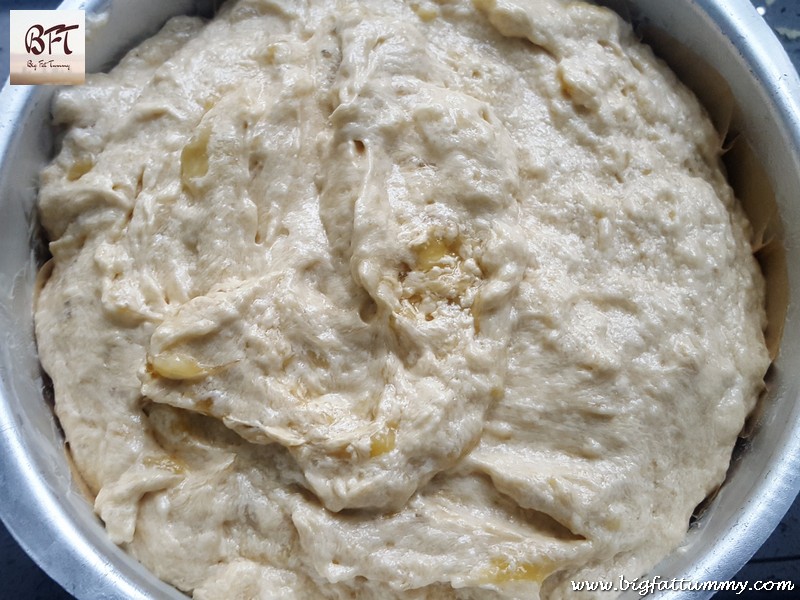 Making of Banana Cake with Caramel Icing