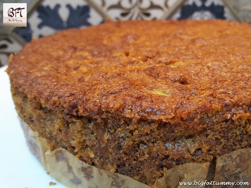 Making of Banana Cake with Caramel Icing