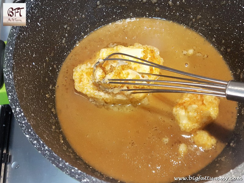 Making of Banana Cake with Caramel Icing