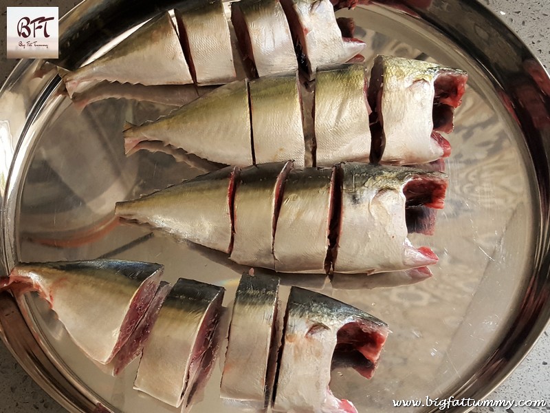 Making of Bangde Sukhem (Dry preparation of mackerel with coconut)