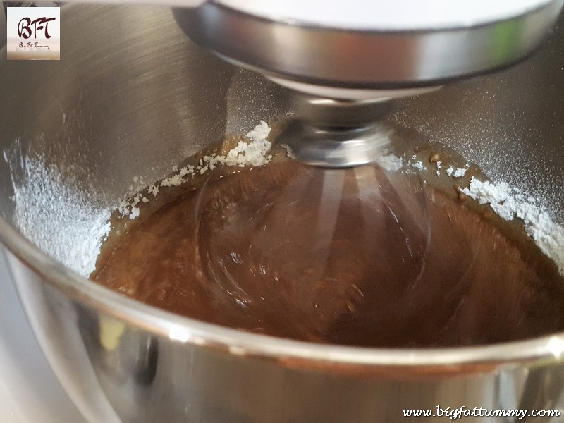 Making of Chocolate Cake with Cream Cheese Frosting