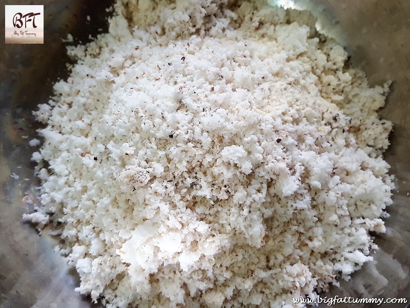 Making of Coconut Bhakri (Bread)