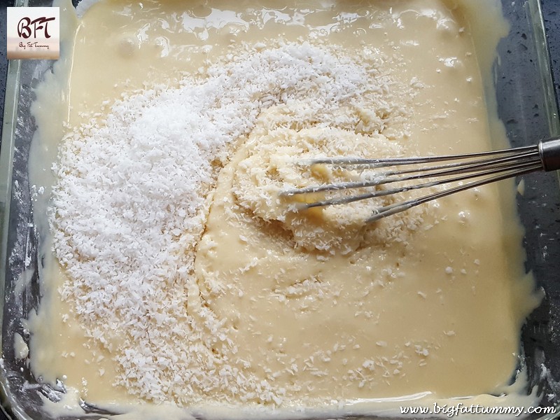 Making of Desiccated Coconut Ice (coconut sweet)