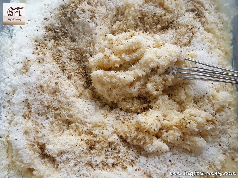 Making of Desiccated Coconut Ice (coconut sweet)