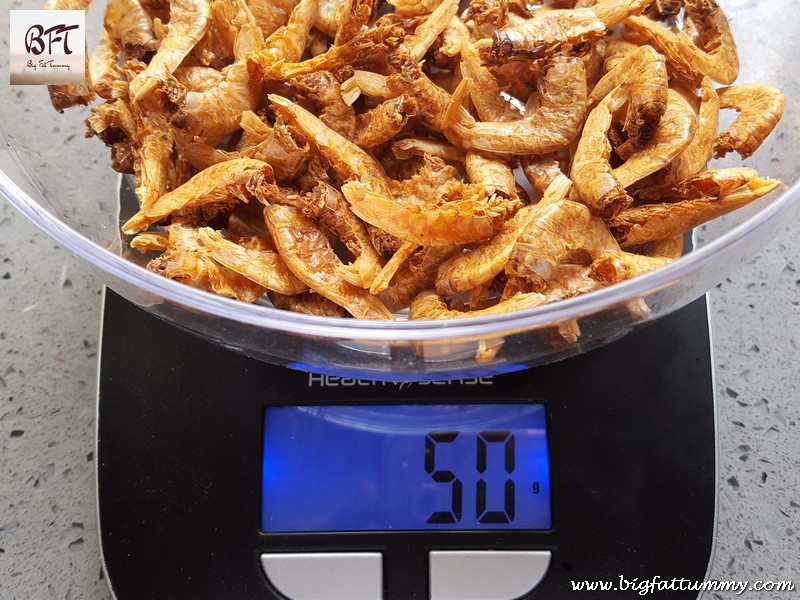 Preparation of Dry Prawn Chilly Fry