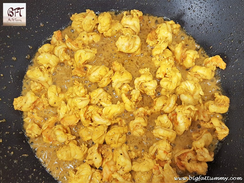 Preparation of Goan Prawn Chilly Fry Rice