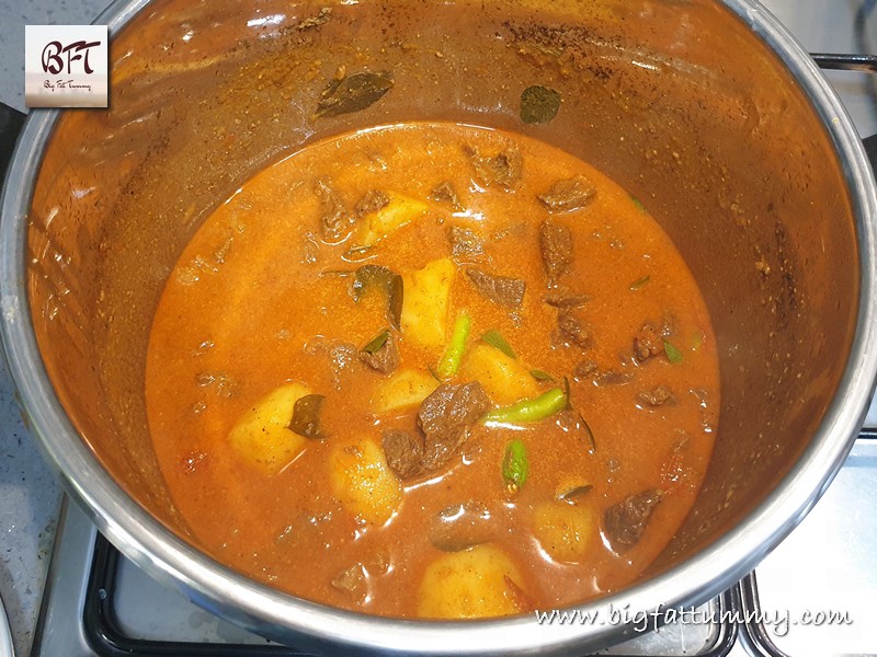 Preparation of Beef & Potato Curry