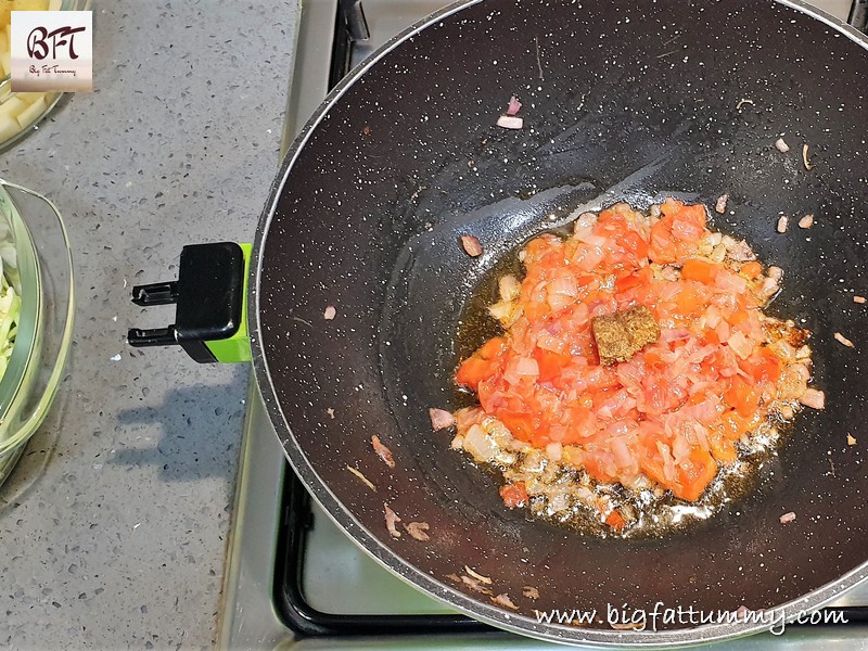 Making of Cabbage & Potato Bhaji - Goan Soup Style