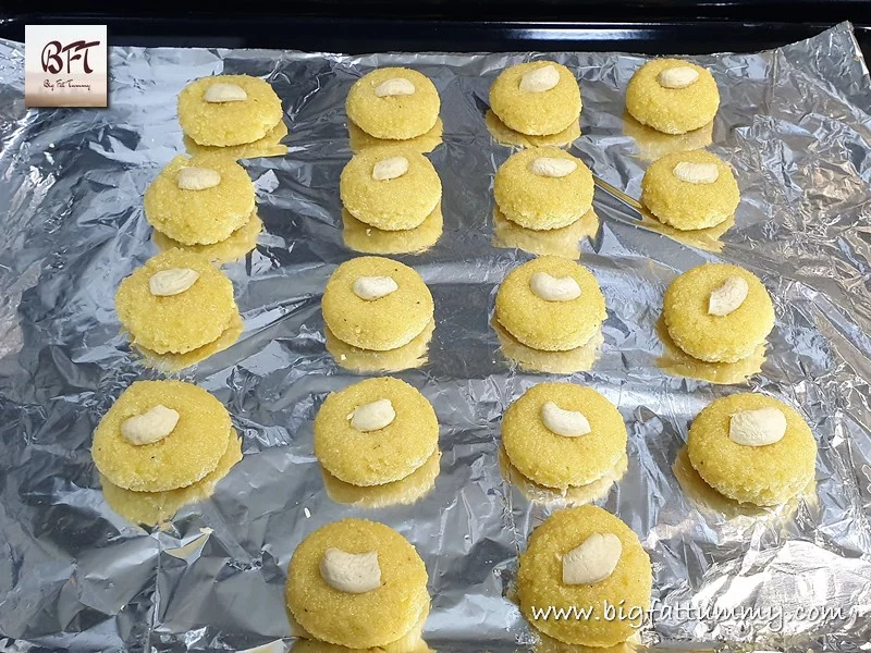 Preparation of Fresh Coconut Cashew Cookies