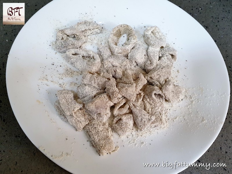 Preparation of Fried Pepper Squid Rings