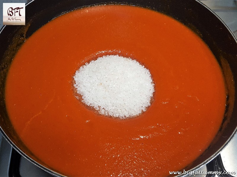 Preparation of Hot & Sweet Tomato Ketchup