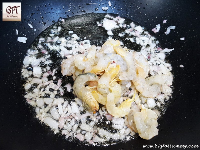 Preparation of Prawn & Drumstick Curry