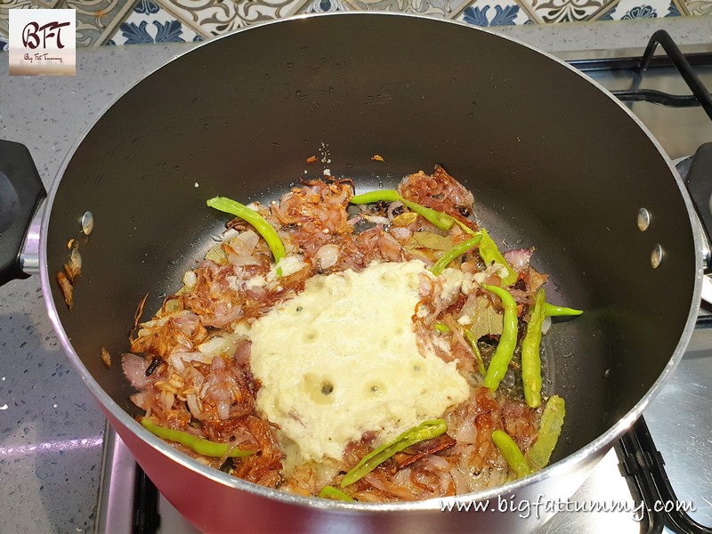 Preparation of Prawn Pulao