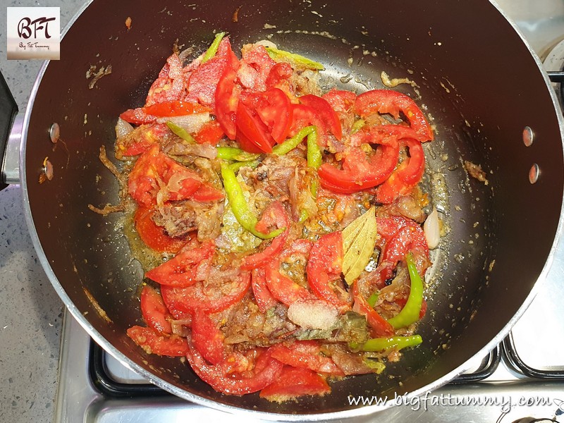 Preparation of Prawn Pulao