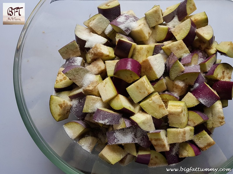 Preparation of Sweet Brinjal Pickle