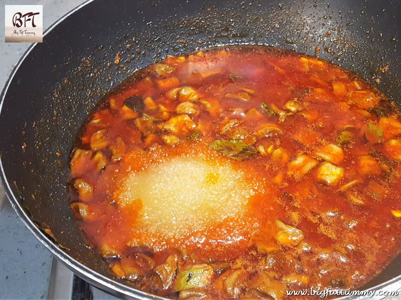 Preparation of Sweet Brinjal Pickle