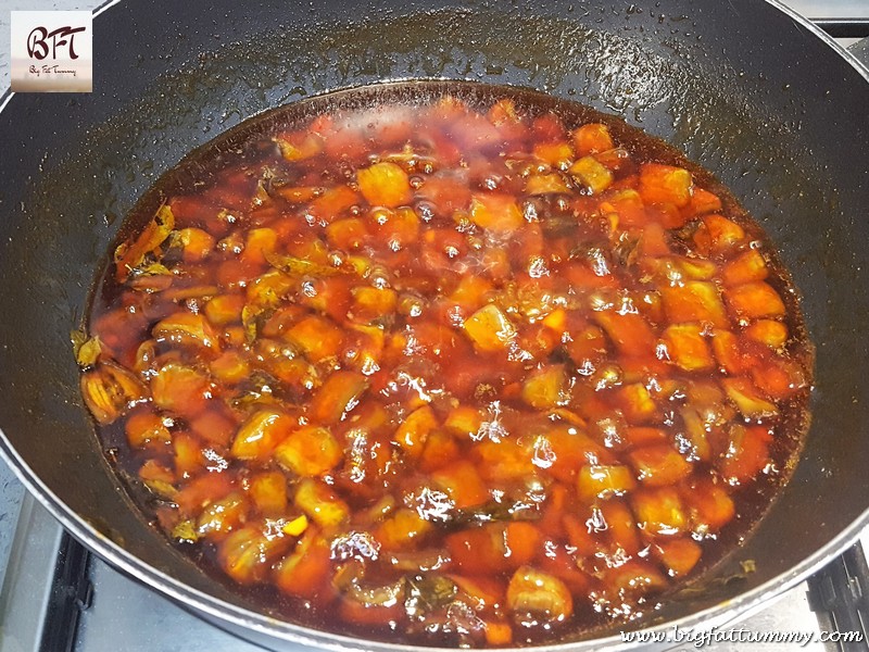 Preparation of Sweet Brinjal Pickle