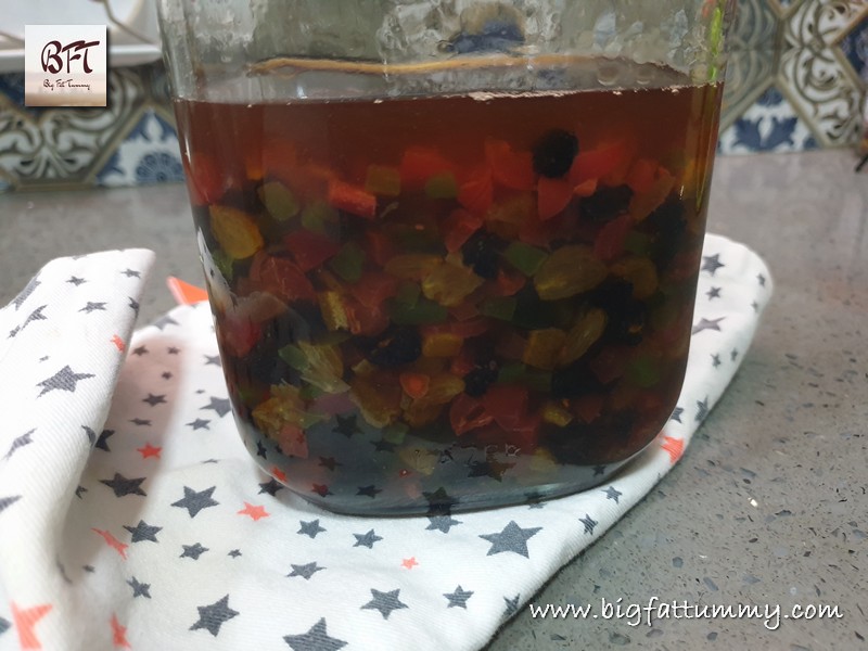 Soaking of Fruits for Traditional Christmas Cake