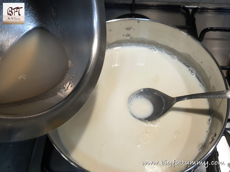 Making of Eggless Mango Pudding