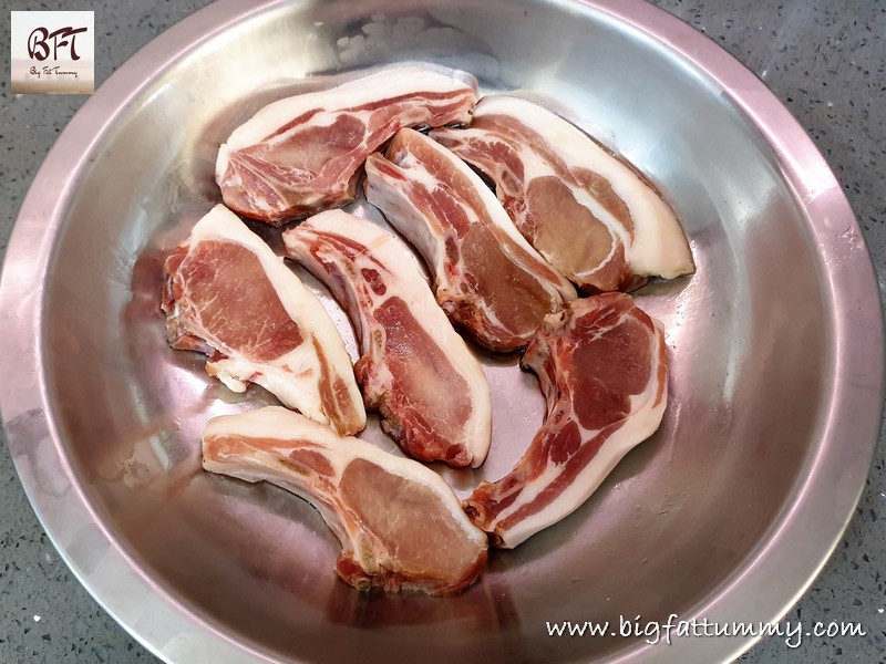 Making of Caramelized Pork Chops