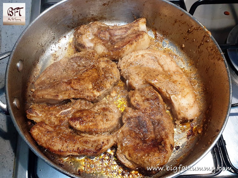 Making of Caramelized Pork Chops