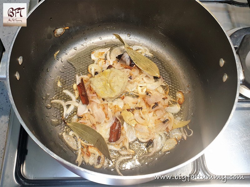 Preparation of Chick Pea Pulao