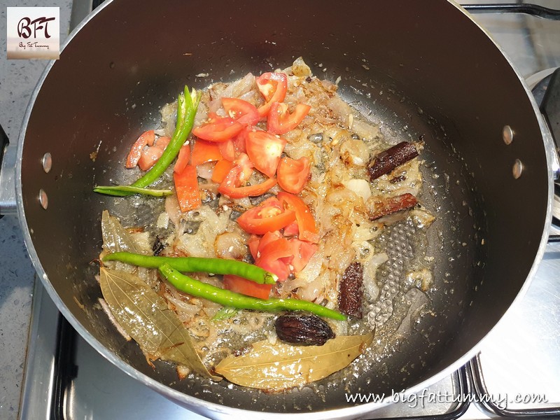 Preparation of Chick Pea Pulao