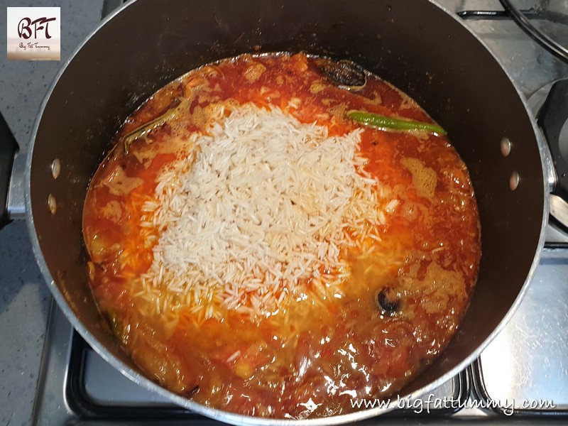 Preparation of Chick Pea Pulao