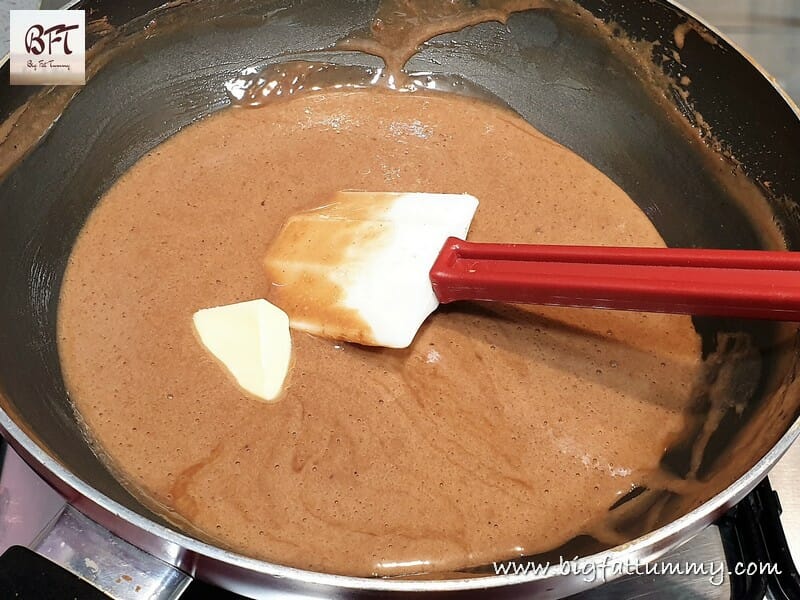 Making of Choco Walnut Fudge