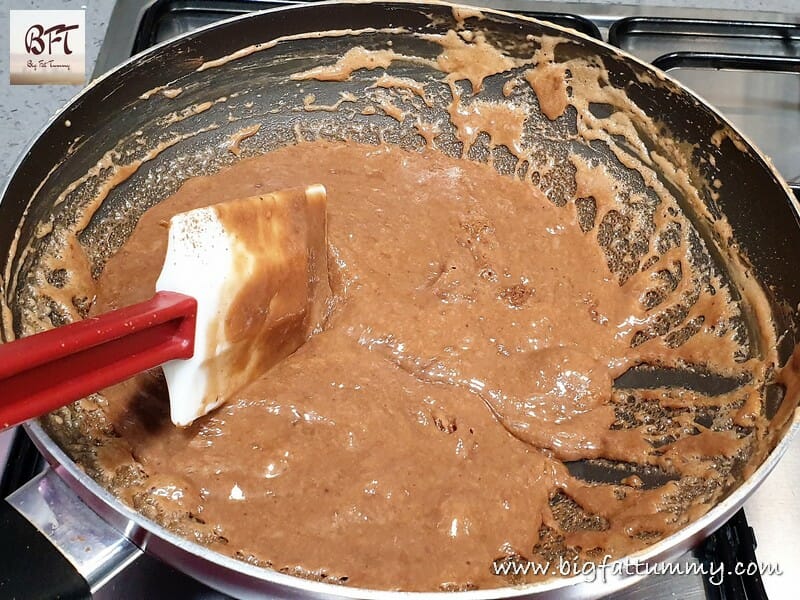 Making of Choco Walnut Fudge