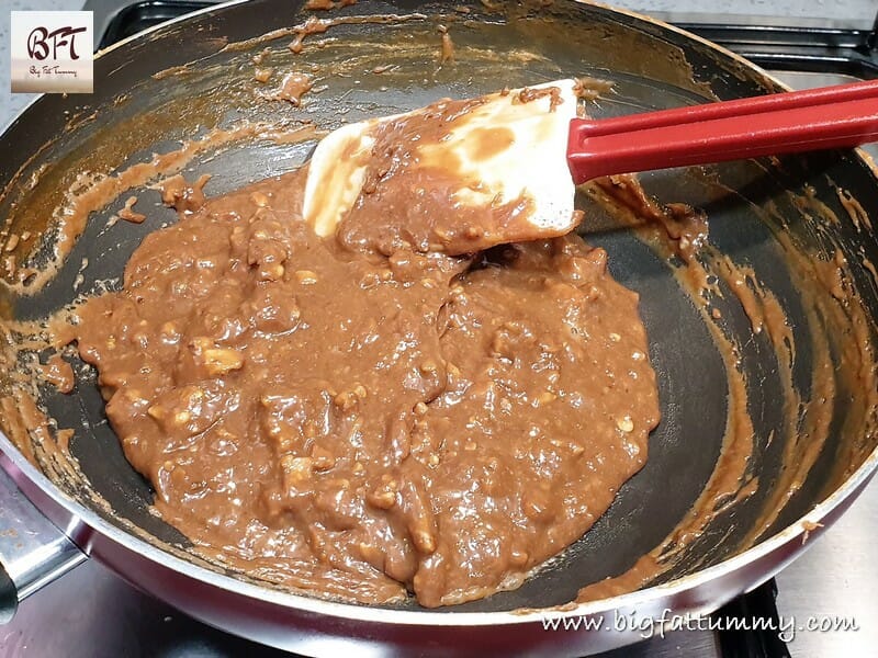 Making of Choco Walnut Fudge