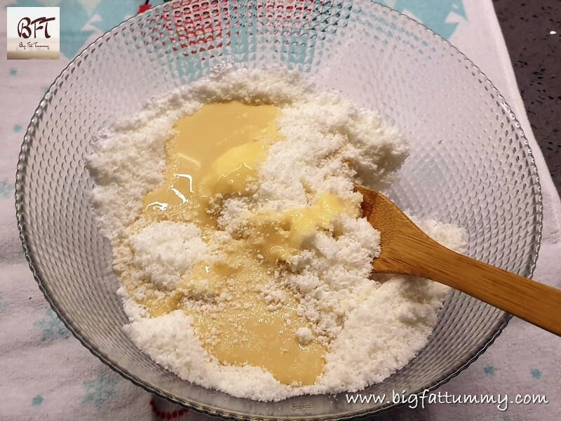 Preparation of Coconut Ice Snowballs