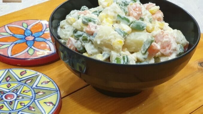 Mixed Vegetable Mayo Salad 09 Mixed Vegetable Mayo Salad
