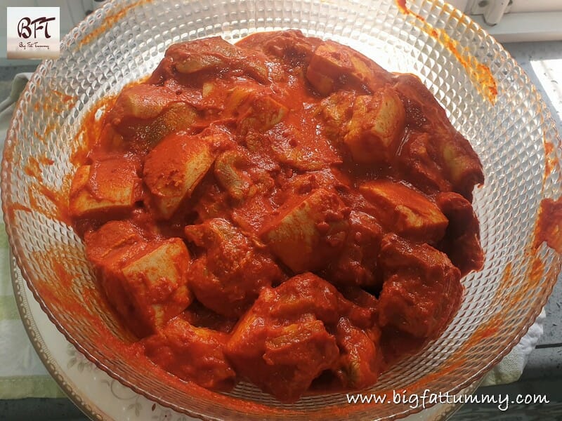 Preparation of Red Pork Curry