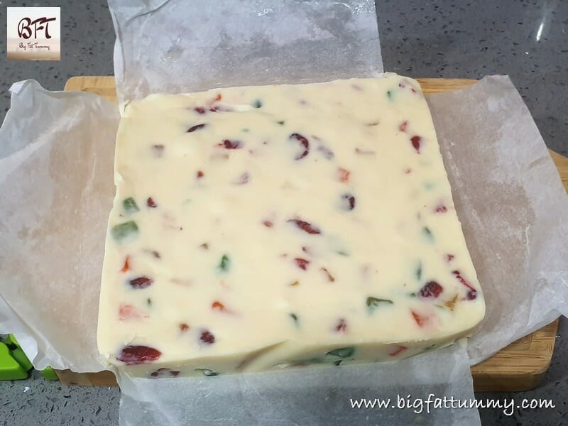 White Chocolate Fruit Fudge