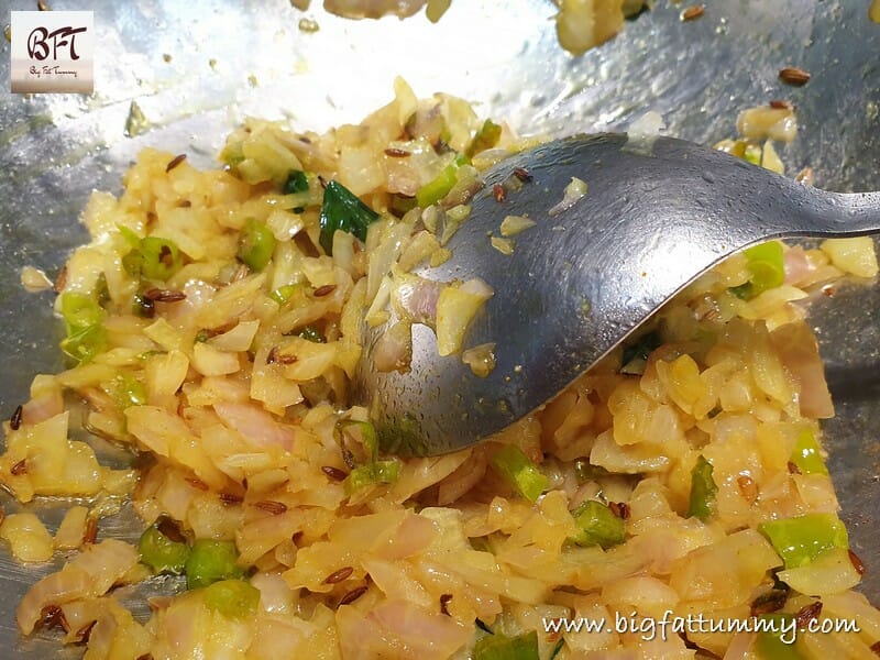 Preparation of Chawli Sukkem - Black Eyed Pea