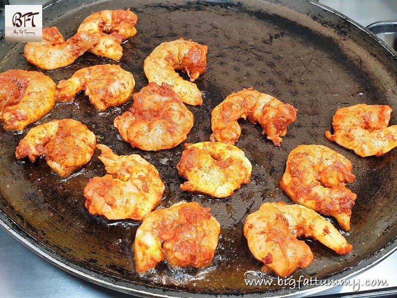 Making of Quick Prawn Masala Fried